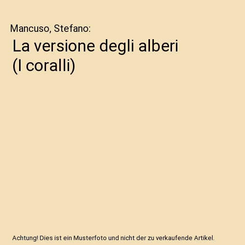 Versione degli alberi i - degli,