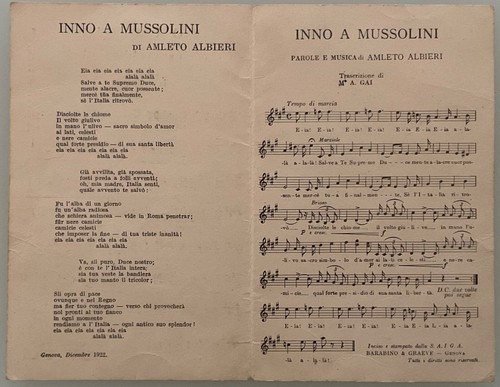 Inno mussol parole - mussol!ni,
