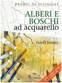 Alberi boschi acquarello - alberi, ad